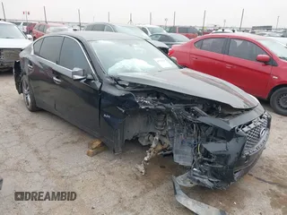 2019 Infiniti Q50 Signature Edition with VIN JN1EV7AP6KM540706, listed as a IAAI auction lot 41733726 with 45,847 mi miles and . Bid and sale history available at DreamBid. Image 1.