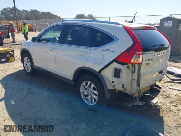 2015 Honda CR-V EX-L with VIN 5J6RM3H7XFL024502, listed as a IAAI auction lot 42056854 with 90,344 mi miles. Bid and sale history available at carsss.com. Image 3.