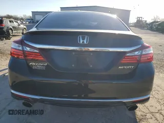 2017 Honda Accord Sedan Sport with VIN 1HGCR2F58HA302502, listed as a Copart auction lot 48702245 with 79,994 mi miles and Salvage Title. Bid and sale history available at carsss.com. Image 6.