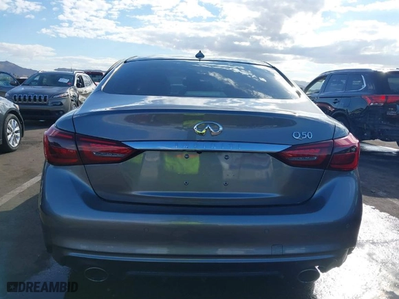 2022 Infiniti Q50 3.0t SIGNATURE EDITION with VIN JN1EV7CPXNM311849, listed as a IAAI auction lot 41358243 with 33,881 mi miles. Bid and sale history available at carsss.com. Image 16.