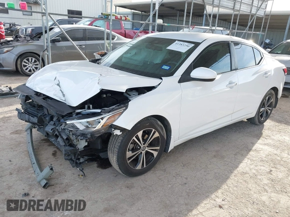 2021 Nissan Sentra SV with VIN 3N1AB8CV4MY220650, listed as a IAAI auction lot 41383290 with 87,547 mi miles and . Bid and sale history available at DreamBid. Image 2.