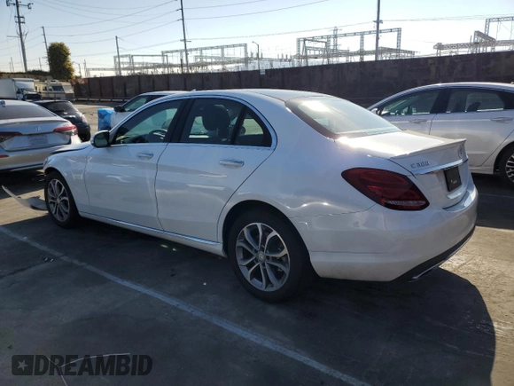 2015 Mercedes-Benz C 300 with VIN 55SWF4JBXFU079976, listed as a Copart auction lot 50727145 with 67,285 mi miles and Salvage Title. Bid and sale history available at carsss.com. Image 2.