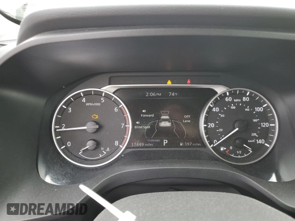 2025 Nissan Rogue SV with VIN 5N1BT3BA4SC797728, listed as a Copart auction lot 53833725 with 17,449 mi miles and Clean Title. Bid and sale history available at DreamBid. Image 9.