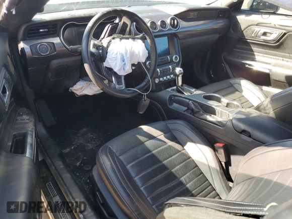 2022 Ford Mustang Mach 1 with VIN 1FA6P8R02N5550873, listed as a Copart auction lot 84325234 with 28,251 mi miles and Salvage title. Bid and sale history available at DreamBid. Image 8.