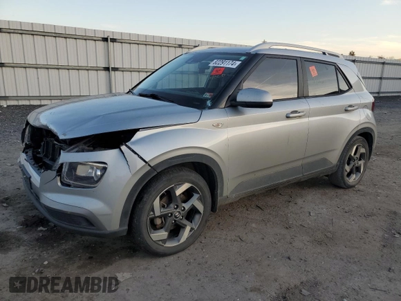 2021 Hyundai Venue SEL with VIN KMHRC8A30MU071456, listed as a Copart auction lot 82291174 with 93,694 mi miles and Salvage Title. Bid and sale history available at carsss.com. Image 1.