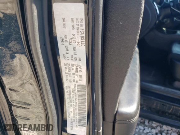 2017 Dodge Durango GT with VIN 1C4RDHDG4HC814082, listed as a Copart auction lot 48418665 with 192,822 mi miles and Salvage Title. Bid and sale history available at DreamBid. Image 13.