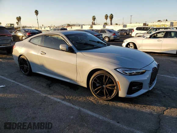 2023 BMW 4 Series 430i с VIN WBA53AP00PCN03414, выставлен на аукционе Copart как лот 81641014 с пробегом Не указан миль и Списание • Salvage title. История ставок и продаж доступна на DreamBid. Изображение 4.