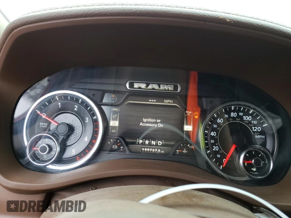 2019 Ram 2500 Laramie with VIN 3C6UR5FL7KG602583, listed as a Copart auction lot 42878445 with 199,767 mi miles and Salvage Title. Bid and sale history available at carsss.com. Image 9.