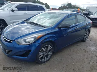 2014 Hyundai Elantra SE with VIN KMHDH4AE0EU057497, listed as a IAAI auction lot 41717476 with 115,030 mi miles. Bid and sale history available at carsss.com. Image 2.
