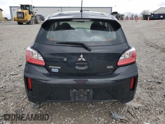 2023 Mitsubishi Mirage Black Edition with VIN ML32AWHJ5PH001181, listed as a Copart auction lot 47870945 with 52,757 mi miles and Salvage title. Bid and sale history available at DreamBid. Image 6.