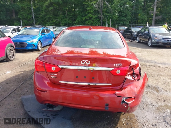 2016 Infiniti Q50 Premium with VIN JN1EV7AR9GM345224, listed as a IAAI auction lot 42375923 with 92,813 mi miles and . Bid and sale history available at DreamBid. Image 17.