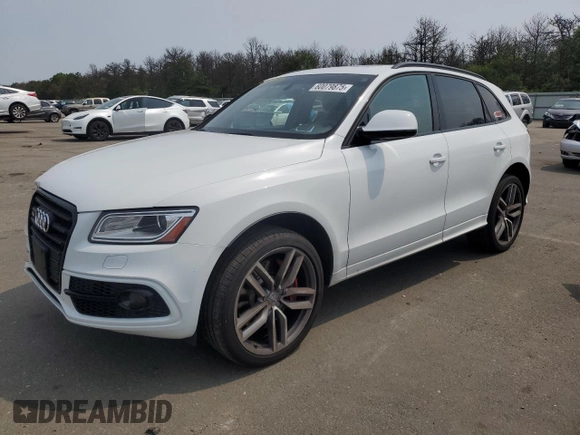 2016 Audi SQ5 Premium Plus with VIN WA1CCAFP1GA011621, listed as a Copart auction lot 60079875 with 94,871 mi miles and Salvage title. Bid and sale history available at DreamBid. Image 1.
