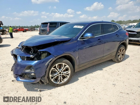 2020 BMW X2 sDrive28i with VIN WBXYH9C0XL5P59325, listed as a Copart auction lot 57661505 with 49,551 mi miles and Salvage title. Bid and sale history available at DreamBid. Image 1.