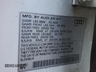 2018 Audi Q7 Premium Plus with VIN WA1LAAF72JD008450, listed as a Copart auction lot 45215335 with 0 mi miles and Salvage Title. Bid and sale history available at carsss.com. Image 13.