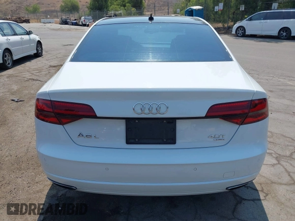 2017 Audi A8 Sport with VIN WAU43AFD3HN010445, listed as a IAAI auction lot 42714864 with 106,748 mi miles and . Bid and sale history available at DreamBid. Image 17.