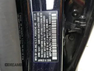 2016 Porsche Panamera 4 with VIN WP0AA2A77GL001213, listed as a Copart auction lot 46805985 with 61,830 mi miles and Salvage Title. Bid and sale history available at DreamBid. Image 13.