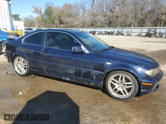 2004 BMW 3 Series 330Ci with VIN WBABD53424PL13974, listed as a Copart auction lot 42358075 with 173,789 mi miles and Salvage Title. Bid and sale history available at carsss.com. Image 4.