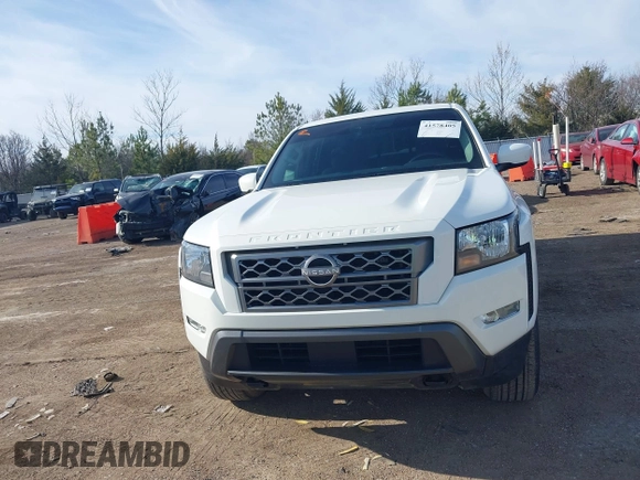 2022 Nissan Frontier S with VIN 1N6ED1EK0NN618100, listed as a IAAI auction lot 41578405 with 38,845 mi miles. Bid and sale history available at carsss.com. Image 12.
