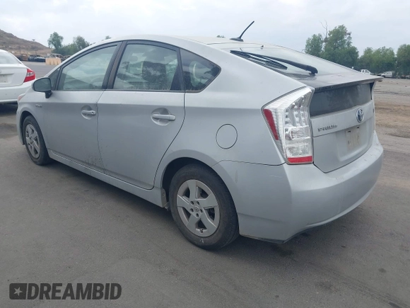 2010 Toyota Prius II with VIN JTDKN3DU7A5177691, listed as a IAAI auction lot 42118814 with 194,472 mi miles. Bid and sale history available at carsss.com. Image 3.