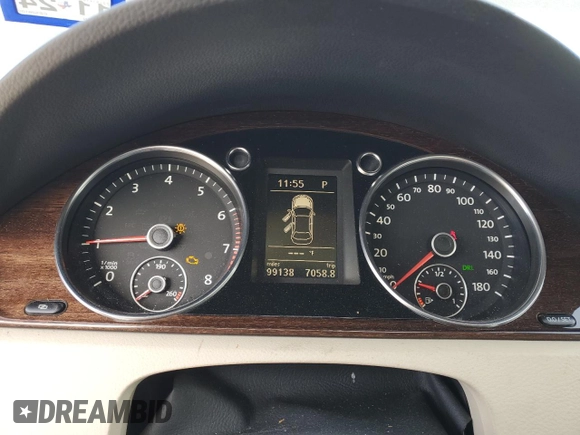 2012 Volkswagen CC Lux Limited with VIN WVWHN7AN1CE529102, listed as a Copart auction lot 83777344 with 99,138 mi miles and Salvage Title. Bid and sale history available at carsss.com. Image 9.