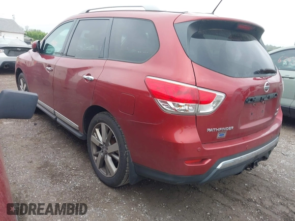 2014 Nissan Pathfinder Platinum z VIN 5N1AR2MM9EC602965, wystawiony jako IAAI lot #42289870 z przebiegiem 217 519 mil mil oraz . Historia ofert i sprzedaży dostępna na DreamBid. Obrazek 3.
