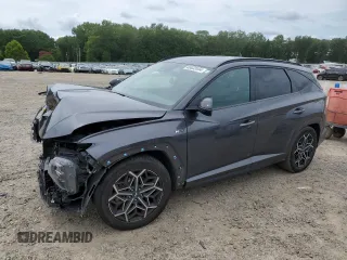 2022 Hyundai Tucson N Line with VIN KM8JF3AE4NU100497, listed as a Copart auction lot 65032454 with 0 mi miles and Salvage Title. Bid and sale history available at carsss.com. Image 1.