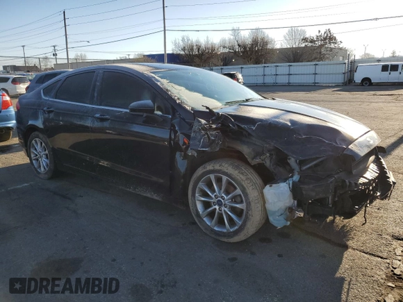 2017 Ford Fusion S with VIN 3FA6P0G70HR162690, listed as a Copart auction lot 50009285 with 147,106 mi miles and Salvage Title. Bid and sale history available at carsss.com. Image 4.