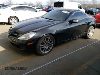 2008 Mercedes-Benz SLK-Class 3.0L with VIN WDBWK54F08F183262, listed as a Copart auction lot 41774154 with 24,169 mi miles and Non Repairable. Bid and sale history available at carsss.com. Image 1.