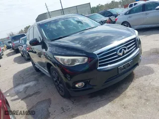 2015 Infiniti QX60 with VIN 5N1AL0MN6FC522202, listed as a IAAI auction lot 41713786 with 206,448 mi miles. Bid and sale history available at carsss.com. Image 1.