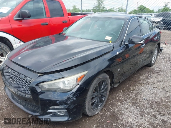 2014 Infiniti Q50 Premium z VIN JN1BV7AR4EM695666, wystawiony jako IAAI lot #42437594 z przebiegiem 141 008 mil mil oraz . Historia ofert i sprzedaży dostępna na DreamBid. Obrazek 18.