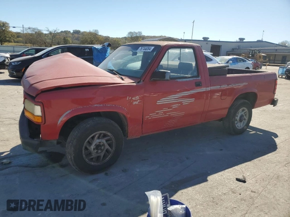 1993 Dodge Dakota S z VIN 1B7FL26X2PS175592, wystawiony jako Copart lot #76744054 z przebiegiem 94 863 mil mil oraz Szkoda całkowita • Salvage title. Historia ofert i sprzedaży dostępna na DreamBid. Obrazek 1.