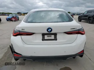 2024 BMW i4 eDrive35 with VIN WBY43AW08RFS83004, listed as a Copart auction lot 50818335 with 12,000 mi miles and Salvage Title. Bid and sale history available at carsss.com. Image 6.