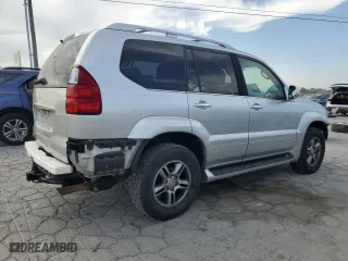 2008 Lexus GX 470 with VIN JTJBT20X180155268, listed as a Copart auction lot 52570865 with 267,687 mi miles and Salvage Title. Bid and sale history available at carsss.com. Image 3.