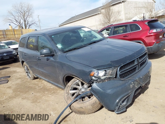 2018 Dodge Durango GT with VIN 1C4RDJDG5JC271435, listed as a IAAI auction lot 41795768 with 154,613 mi miles and . Bid and sale history available at DreamBid. Image 1.