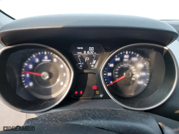 2011 Hyundai Elantra GLS PZEV with VIN 5NPDH4AE2BH033776, listed as a Copart auction lot 46393295 with 81,632 mi miles and Salvage Title. Bid and sale history available at carsss.com. Image 9.