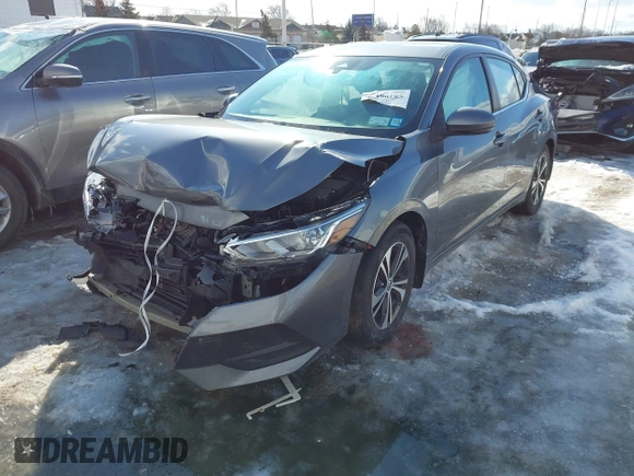 2020 Nissan Sentra SV with VIN 3N1AB8CV1LY304665, listed as a IAAI auction lot 41490185 with 34,327 mi miles. Bid and sale history available at carsss.com. Image 17.
