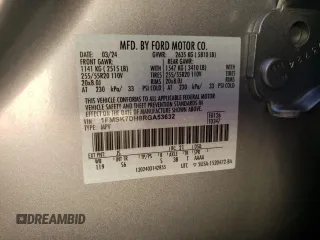 2024 Ford Explorer XLT with VIN 1FMSK7DH9RGA53632, listed as a Copart auction lot 45602795 with 3,363 mi miles and Salvage Title. Bid and sale history available at carsss.com. Image 13.