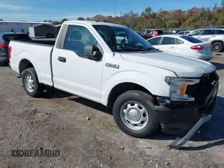 2019 Ford F-150 XL with VIN 1FTMF1CB5KKE51502, listed as a IAAI auction lot 41364421 with 38,814 mi miles. Bid and sale history available at carsss.com. Image 1.