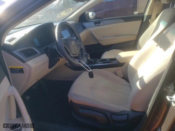 2017 Hyundai Sonata SE with VIN 5NPE24AF8HH438998, listed as a Copart auction lot 46828515 with 0 mi miles and Salvage Title. Bid and sale history available at carsss.com. Image 7.
