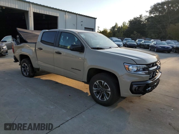 2021 Chevrolet Colorado 2WD Z71 with VIN 1GCGSDEN1M1221448, listed as a Copart auction lot 75447624 with 30,526 mi miles and Salvage title. Bid and sale history available at DreamBid. Image 4.