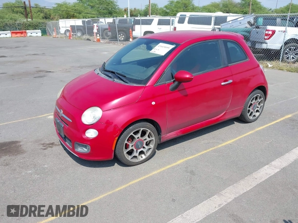 2012 FIAT 500 Sport z VIN 3C3CFFBR3CT130375, wystawiony jako IAAI lot #41669099 z przebiegiem 86 285 mil mil oraz . Historia ofert i sprzedaży dostępna na DreamBid. Obrazek 2.