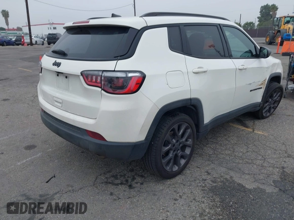 2021 Jeep Compass 80th Anniversary with VIN 3C4NJCEB4MT577055, listed as a IAAI auction lot 41847664 with 106,135 mi miles and . Bid and sale history available at carsss.com. Image 4.