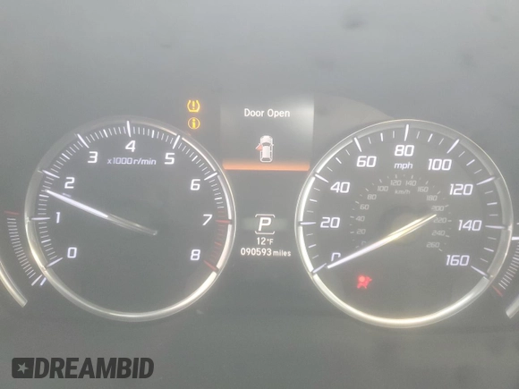 2016 Acura MDX with VIN 5FRYD4H27GB047346, listed as a Copart auction lot 88940245 with 90,593 mi miles and Salvage Title. Bid and sale history available at carsss.com. Image 9.