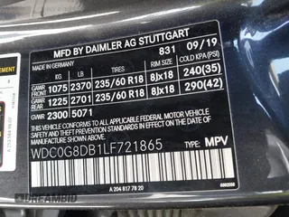 2020 Mercedes-Benz GLC 300 with VIN WDC0G8DB1LF721865, listed as a IAAI auction lot 41886603 with 79,200 mi miles and . Bid and sale history available at DreamBid. Image 9.