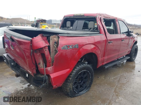 2015 Ford F-150 XLT with VIN 1FTEW1EF1FFB68002, listed as a IAAI auction lot 41538089 with 139,389 mi miles. Bid and sale history available at carsss.com. Image 4.