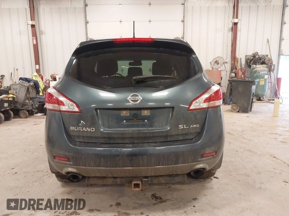 2013 Nissan Murano SV with VIN JN8AZ1MWXDW301929, listed as a IAAI auction lot 41127659 with 187,879 mi miles. Bid and sale history available at carsss.com. Image 16.