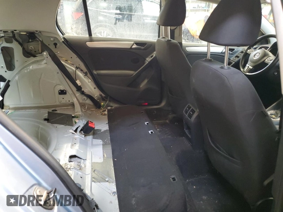 2012 Volkswagen Golf TDI with VIN WVWDM7AJ0CW144803, listed as a Copart auction lot 61574455 with 184,152 mi miles and Salvage title. Bid and sale history available at DreamBid. Image 10.