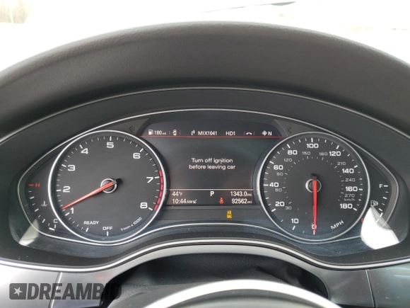 2017 Audi A6 Premium Plus with VIN WAUG8AFC5HN026099, listed as a Copart auction lot 47695075 with 92,562 mi miles and Salvage Title. Bid and sale history available at carsss.com. Image 9.