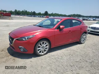 2015 Mazda 3 S Grand Touring with VIN JM1BM1M30F1219647, listed as a Copart auction lot 62692405 with 116,716 mi miles and Salvage title. Bid and sale history available at DreamBid. Image 1.
