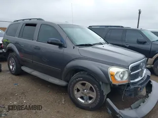 2004 Dodge Durango SLT with VIN 1D4HB48D14F224721, listed as a IAAI auction lot 41568451 with 191,006 mi miles and . Bid and sale history available at DreamBid. Image 1.